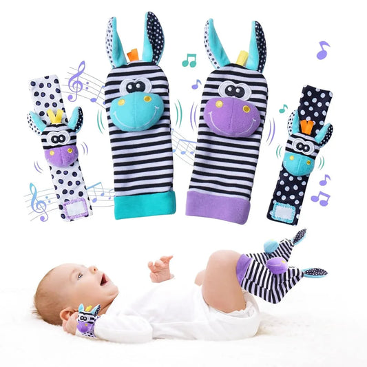 Baby Infant Wrist Rattle Socks Toys 0-6 Month Girls & boys