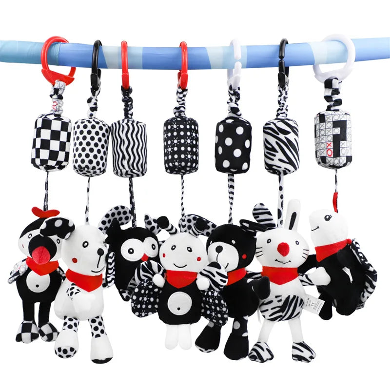 Baby Cute Animal Toy Black and White