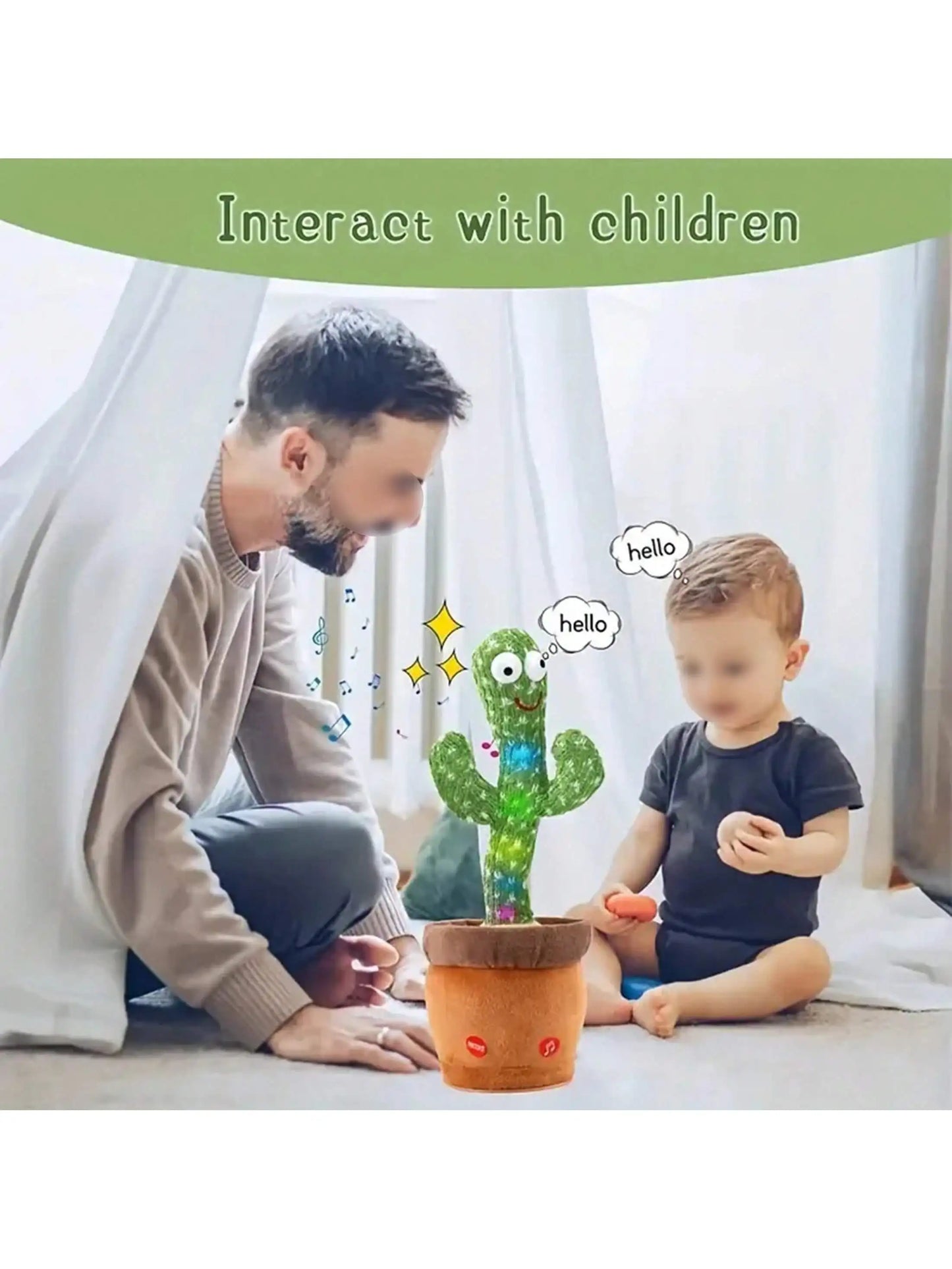 Dancing Talking Cactus Toy For Baby Boys And Girls